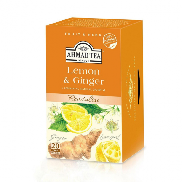 TEABAG LEMON GINGER (CAJA 20 UNIDADES)